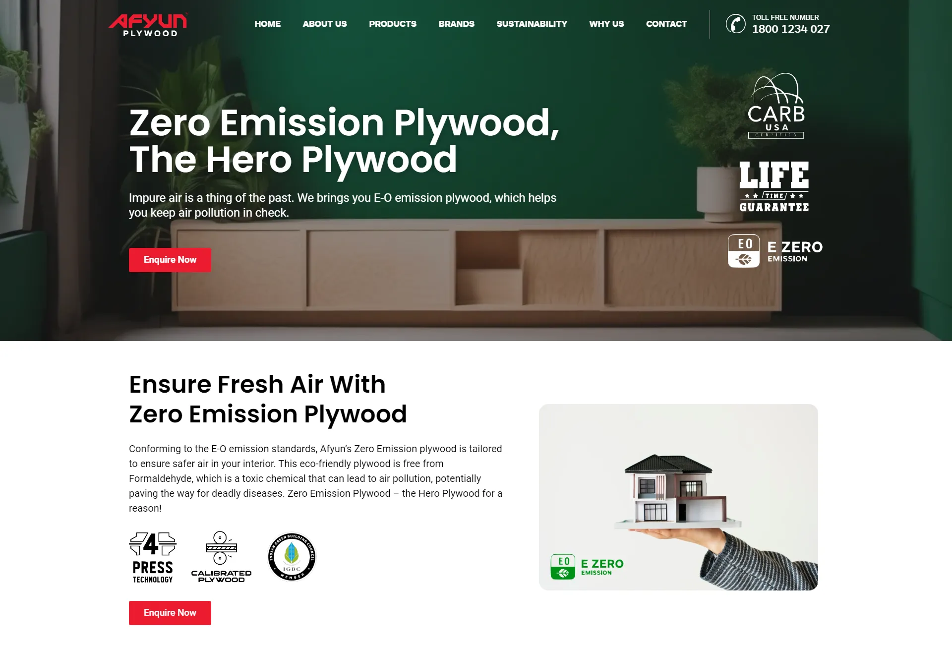 Afyun Zero Emission Plywood Page